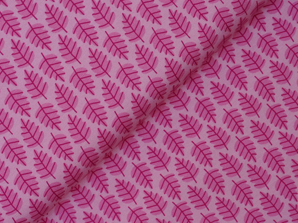 Steinbeck Woddy Jersey Blätter Pink/Rosa