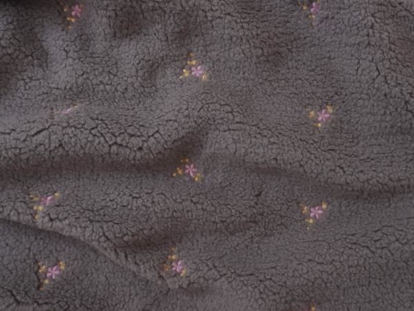 Soft Teddy Stickung Rosalie Taupe