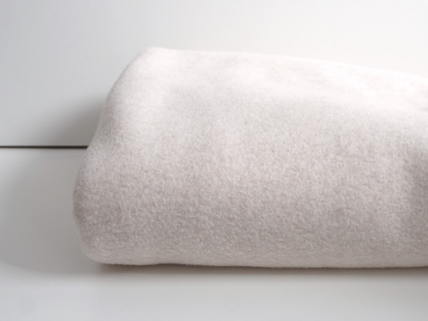 LUXUS Baumwollfleece Dick+Flauschig Sand