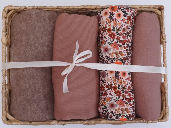 Herbstbox Wollfleece/Fleur/Taupe/Plum