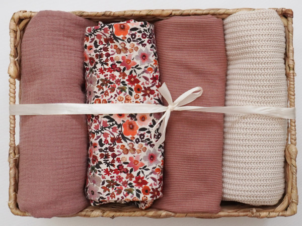 Frühlingsbox Aquarell Fleurs Plum