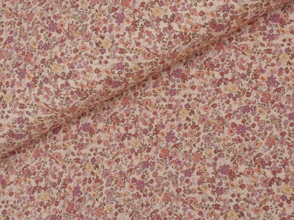 Digital Jersey Granny Millefleur Vanille/Rose