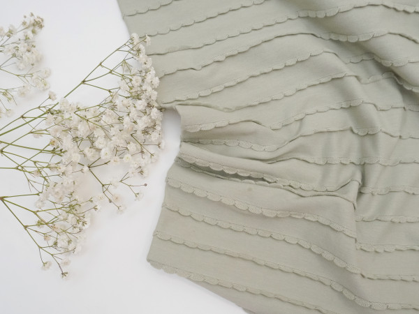 Jersey Sweet Ruffles Salbei