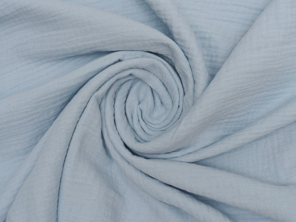 Musselin/Double Gauze Hellblau EXTRA BREIT!