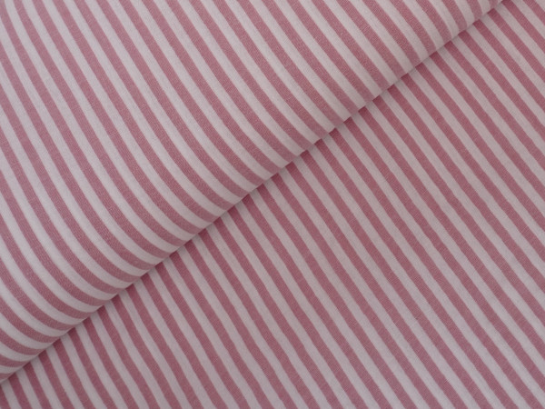 Double Gauze/Musselin Stripes Rose