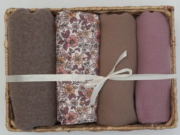 Winterbox Blumen Walnuss/Rose