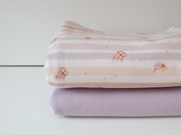 Perfekt Match Terry Sweat Monty Pastell Stripe/Flieder