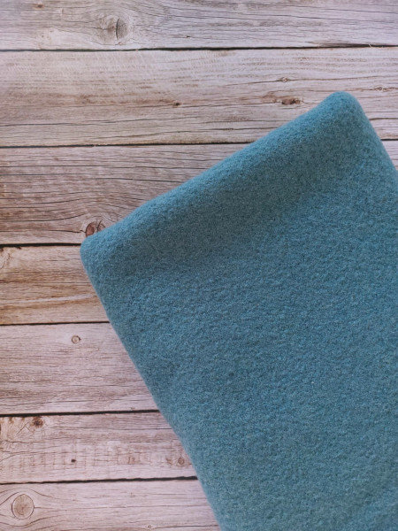 REST 1,40 Meter - LUXUS Walkloden Wolle Naomi Dusty Mint
