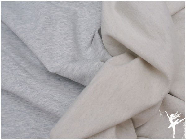 SWEAT Baumwolle MELANGE Grau JENNA
