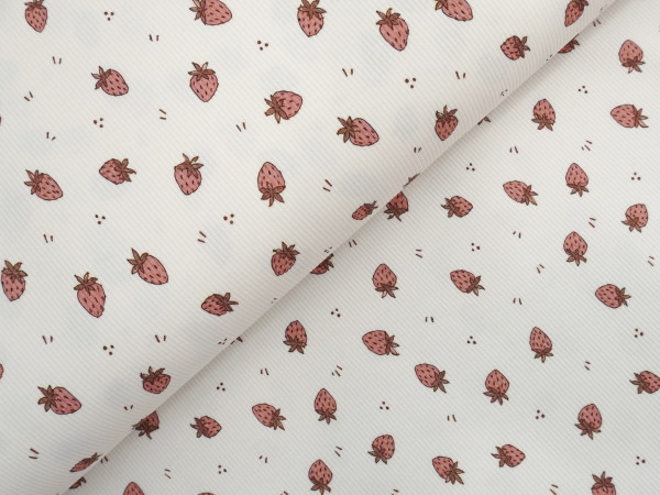 Rib Jersey Strawberry Vibes