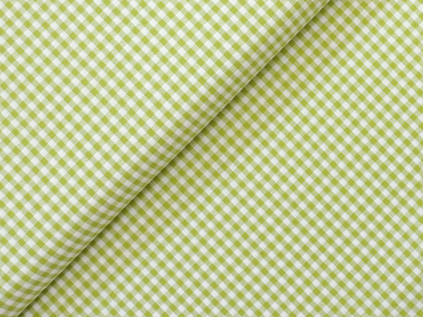 Baumwolle Vichy Karo Lime/Weiß