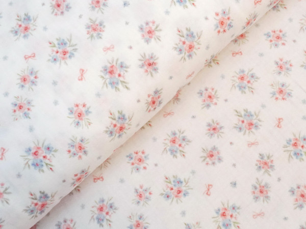 Double Gauze/Musselin Spring Flower