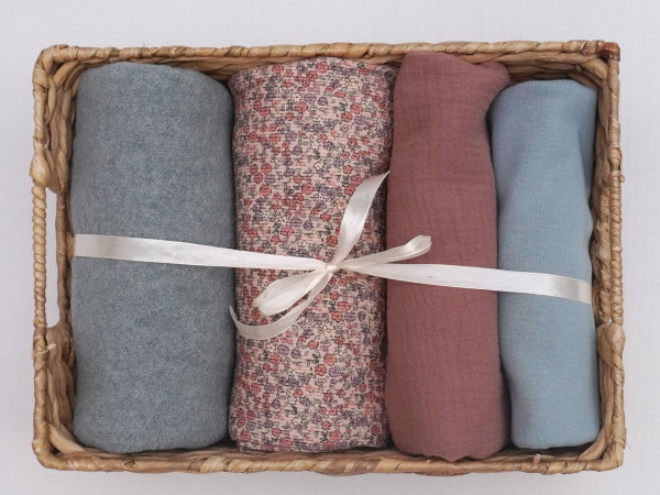 Herbstbox Cottage Granny Nebelblau/Mauve