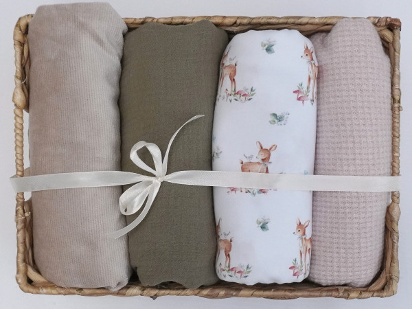 Winterbox Waldkitz Beige/Rose/Weiß