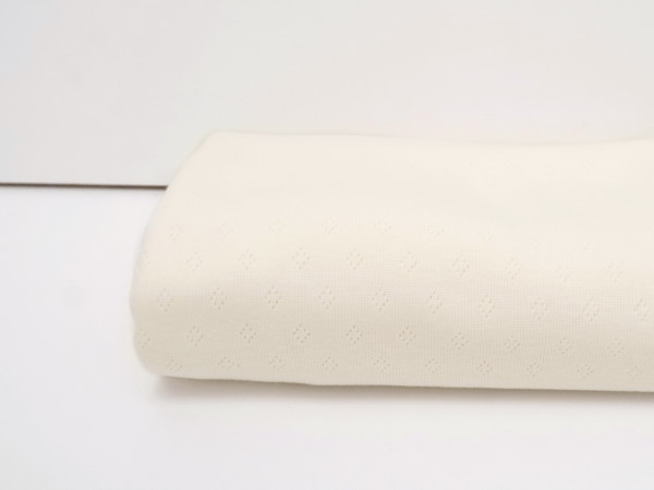 ♥ Ajour ♥ Lochmuster Strickjersey Cream