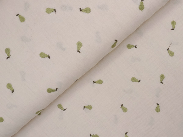 Double Gauze/Musselin Stickung Little Pears