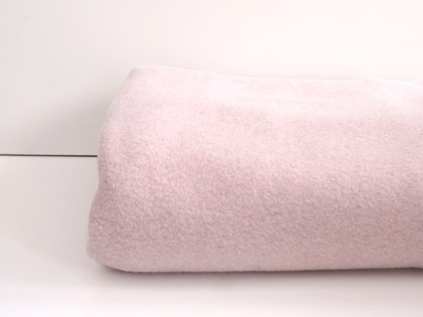 LUXUS Baumwollfleece Dick+Flauschig Soft Rose