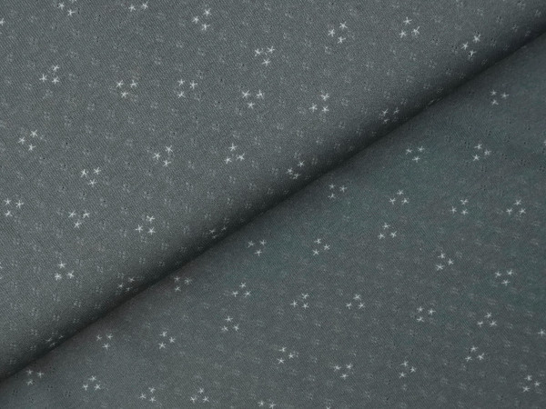 Alva Stars Lochmuster Jersey Pointelle Dusty Mint