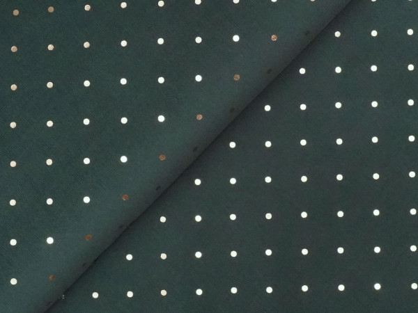 Babycord Glitter Dots Grün