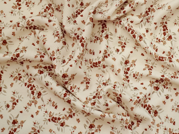 Rib Jersey Rosée Rouge