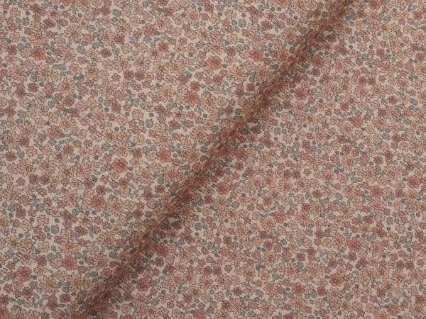 Rib Jersey Granny Millefleur Soft Cinnamon